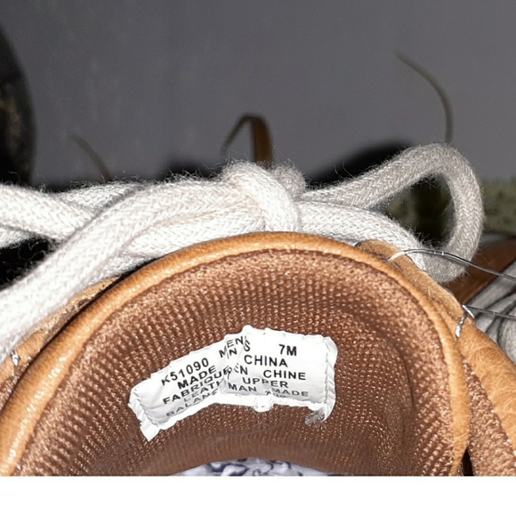 Rockport Tan Leather Lace-Up Slip-on Flat Loafer main image 9